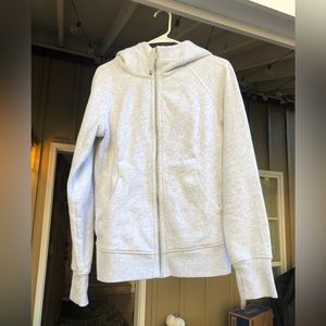 Lululemon—Scuba Hoodie—Color: light heather grey—Size: 10
